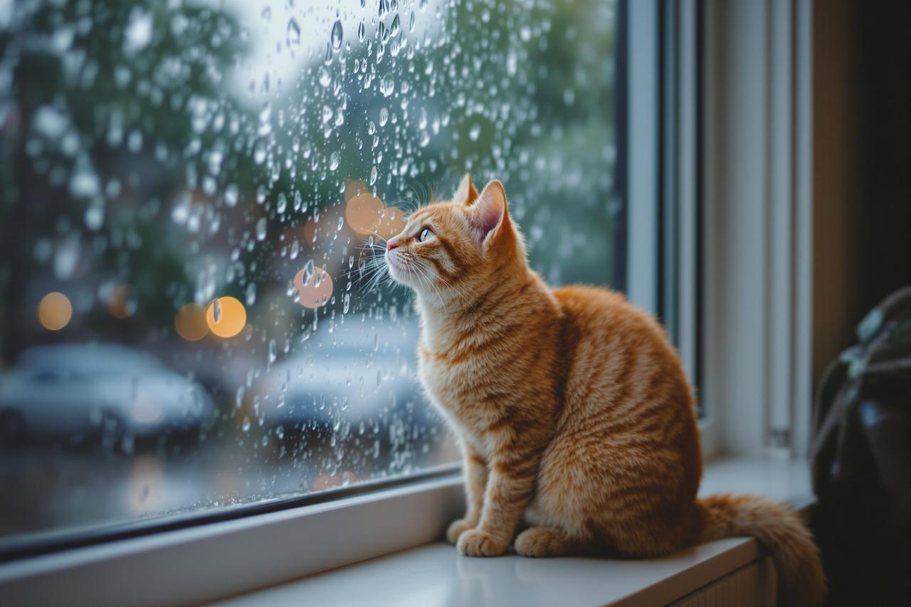 雨天的猫